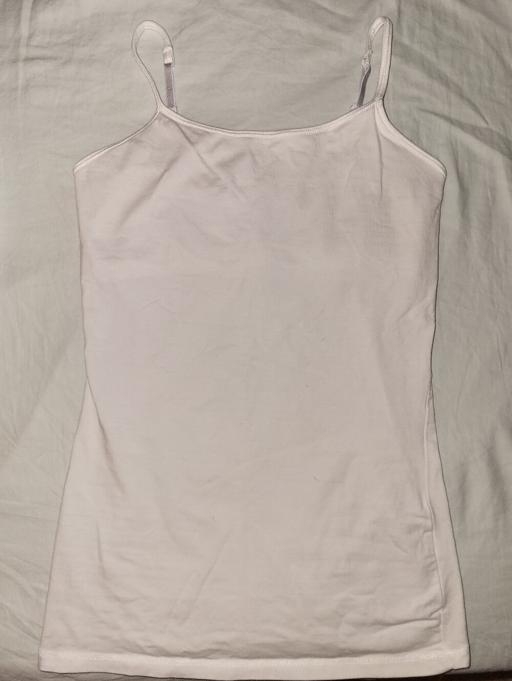 Vanity White Slim Spaghetti Strap Camisole